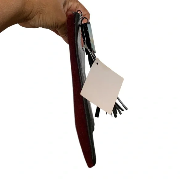 NORDSTRIM BURGANDY VELOUR MAKEUP BAG - Picture 7 of 12